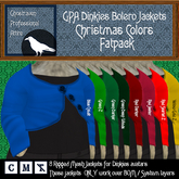 GPA Dinkies Bolero Jacket - Fatpack Christmas Colors