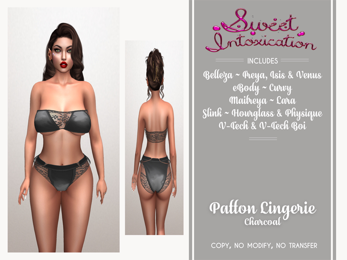 ::Sweet Intoxication:: Patton Lingerie - Charcoal
