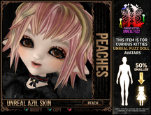 =^.^= Curious Kitties Unreal Fuzz - Unreal Azil Peach Skin - Peaches