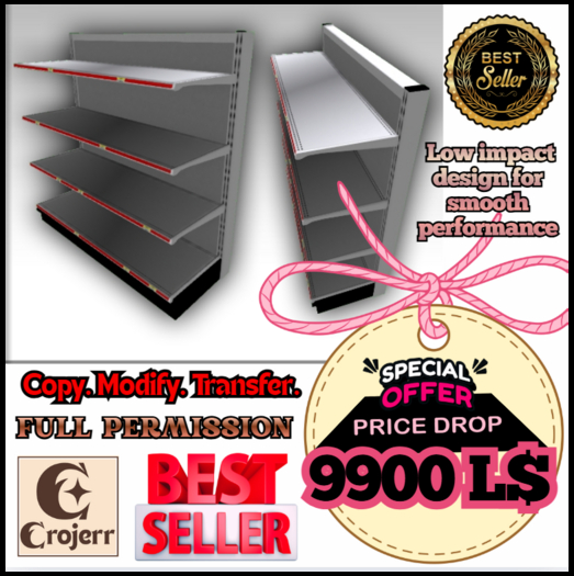ShelfMaster Retail – Full Perm Mesh Store Shelf Assembly