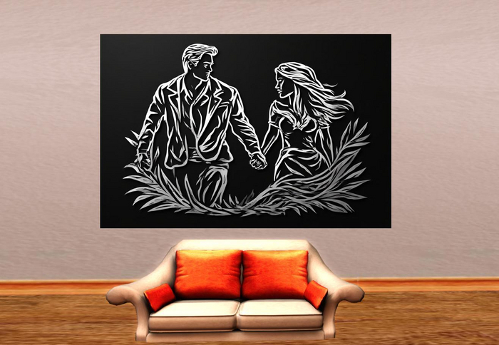 Wall Deco Sticker Mural Together 12