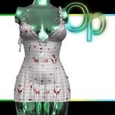 Christmas White Nightwear Kupra