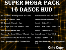 DANCE HUD SUPER MEGA PACK 16 SONGS