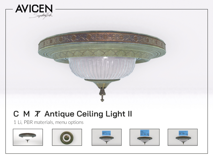 [AVICEN] Antique Ceiling light II