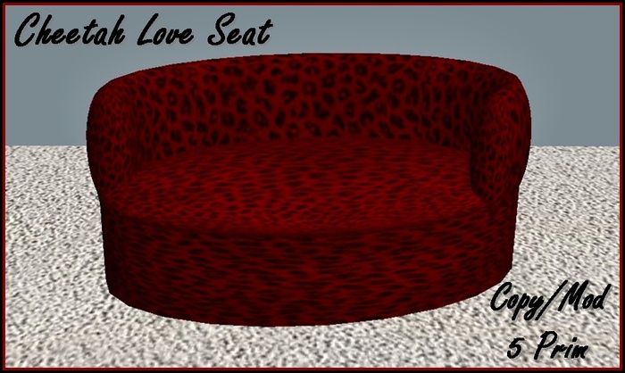 CHEETAH LOVE SEAT