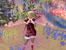 Merry Christmas colour letters