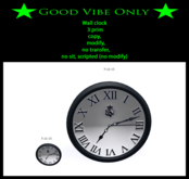 Box GVO Wall clock 3prims