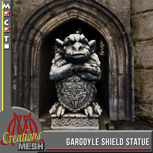 Gargoyle Shield  CM box, though guy at the door