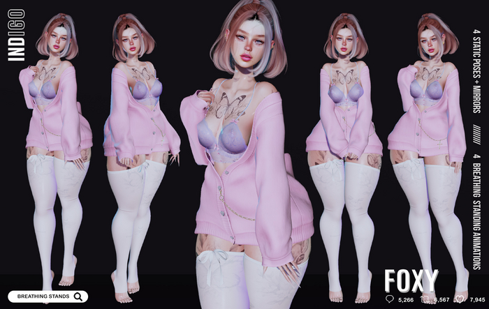[InDiGo] Foxy Breathing & Static Stands Set
