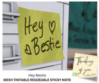 HEY BESTIE HEART - Thinking of You Sticky Note