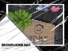 [G A L O R E] BROWN HOME MAT