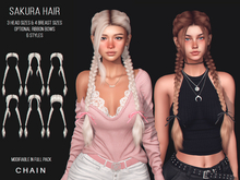 CHAIN - Sakura Hair - Blacks & Whites