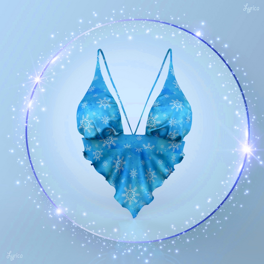 Snowflakes Flatter Top KUPRA