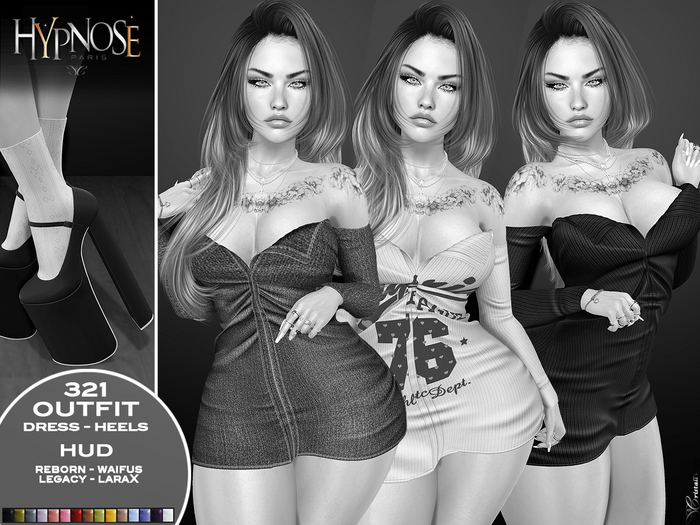 HYPNOSE - 321 OUTFIT DRESS HEELS DEMO {WEAR ME}