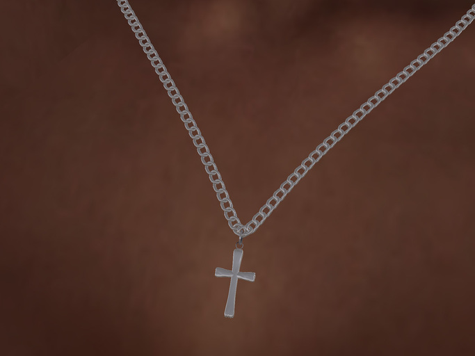 *VG* Silver Cross Necklace