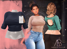 [AB] AMERICAN BAZAAR Top With Bra Marine