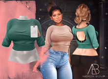 [AB] AMERICAN BAZAAR Top With Bra Green