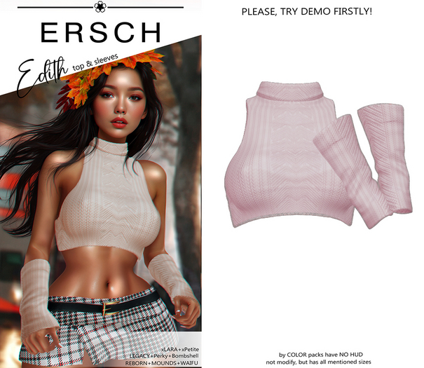 ERSCH - Edith top -blush-