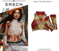 ERSCH - Edith top -colorful plaid-