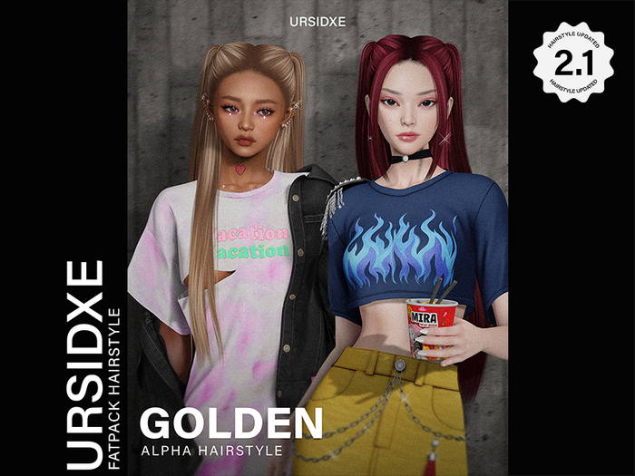 // URSIDXE - Golden Hairstyle Fatpack (UNPACK)
