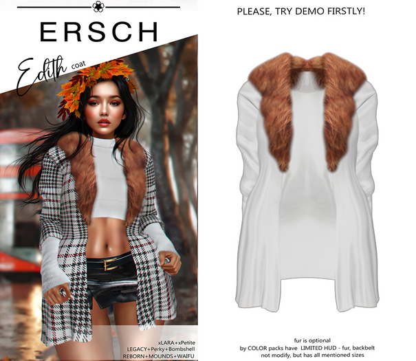 ERSCH - Edith coat -white-