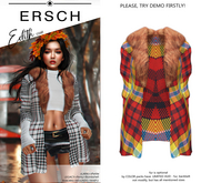 ERSCH - Edith coat -colorful plaid-