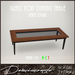 Second Life Marketplace - [CYN] Glass Top Dining Table 8-Seat [walnut]