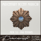 [CYN] Midcentury Accent Mirror - Copper Mix