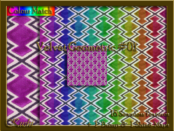 Velvet Geometric #01 Texture Pack