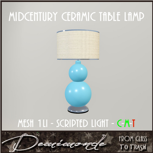 [CYN] Midcentury Ceramic Table Lamp