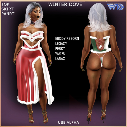 WAD DESIGNS WINTER DOVE DRESS