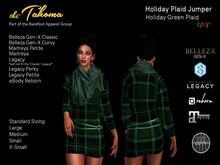 HOLIDAY GREEN / Plaid Holiday Jumper