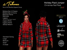 CHRISTMAS RED / Plaid Holiday Jumper
