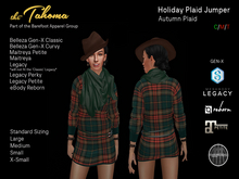 AUTUMN PLAID / Plaid Holiday Jumper