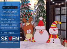 SE7EN - Xmas Santa Reindeer Snowman Wooden