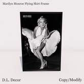 ! D.L. Decor Marilyn Monroe Flying Skirt Wall Art Frame Mesh