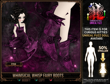 =^.^= Curious Kitties - Whimsical Whisp Fairy Boots - Pink