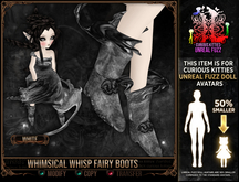 =^.^= Curious Kitties - Whimsical Whisp Fairy Boots - White