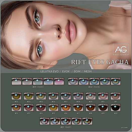AG. Rift Eyes Gacha - Lelutka - 02 RARE