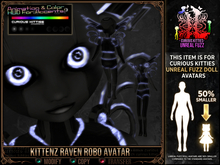 *C:K* Kittenz Raven Robo Avatar