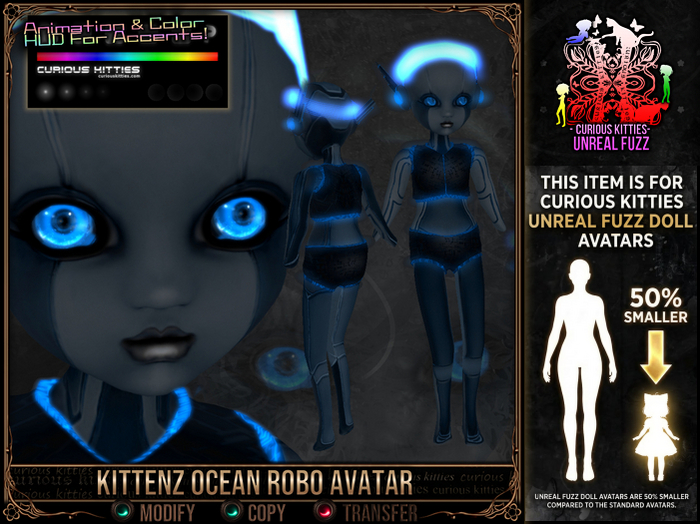 *C:K* Kittenz Ocean Robo Avatar