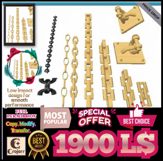 LinkForge Chains – Full Perm Mesh Set