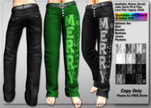 *DCDM* Joe Jeans: Merry Xmas Black 