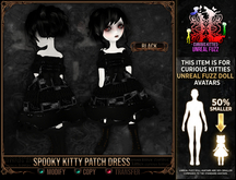 *C:K* Spooky Kitty Patch Dress - Black