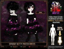 *C:K* Spooky Kitty Patch Dress - Pink