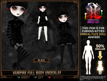 *C:K* Vampire Full Body Underlay - Black