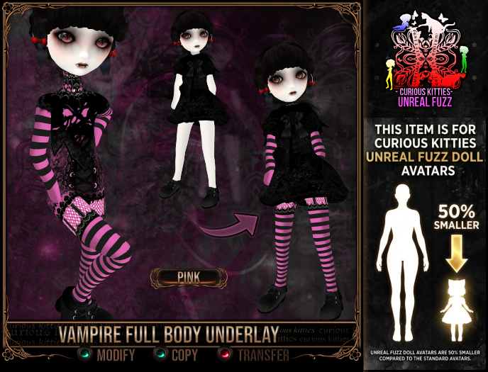 *C:K* Vampire Full Body Underlay - Pink