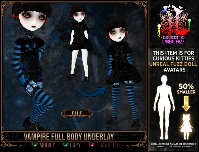 *C:K* Vampire Full Body Underlay - Blue