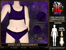 *C:K* Gothic Lace Undergarments - Purple