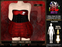*C:K* Piffet Pirate Dress - Red